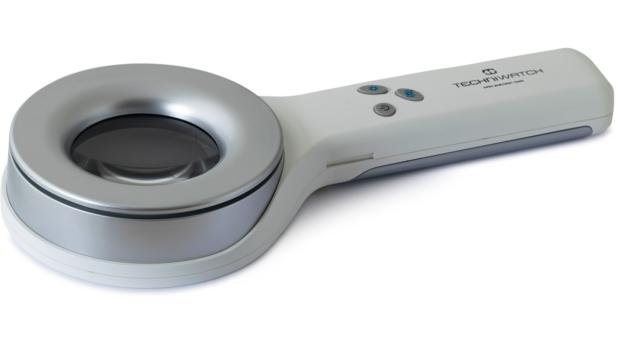 Prüf-Lupenleuchte für Leuchtstoffe, Vergrößerung 2x