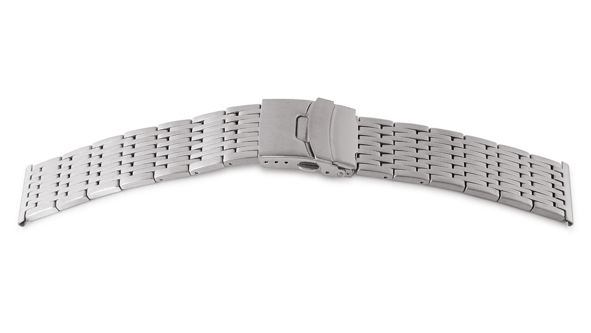 Uhrband Elegance, Edelstahl, Breite 22 mm, Anstoß 24 mm, Länge 180 mm