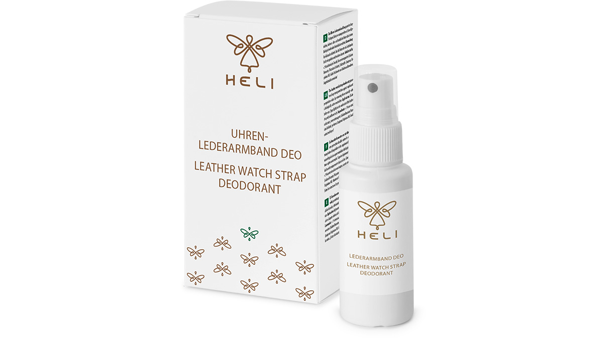 Heli Uhren-Lederarmband Deo, Sprühflasche, 30 ml