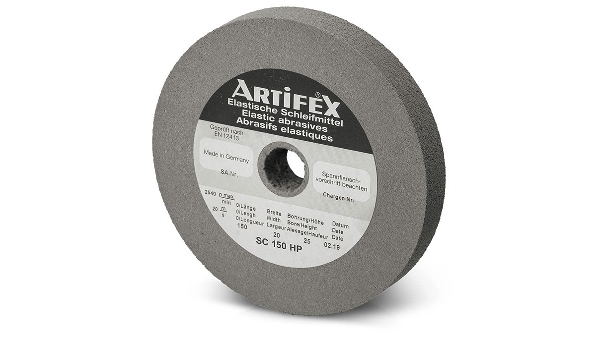 Artifex Schleifscheibe SC 150 HP, Körnung mittel, Härte hart, Ø 150 x 20 mm, Bohrung Ø 25 mm