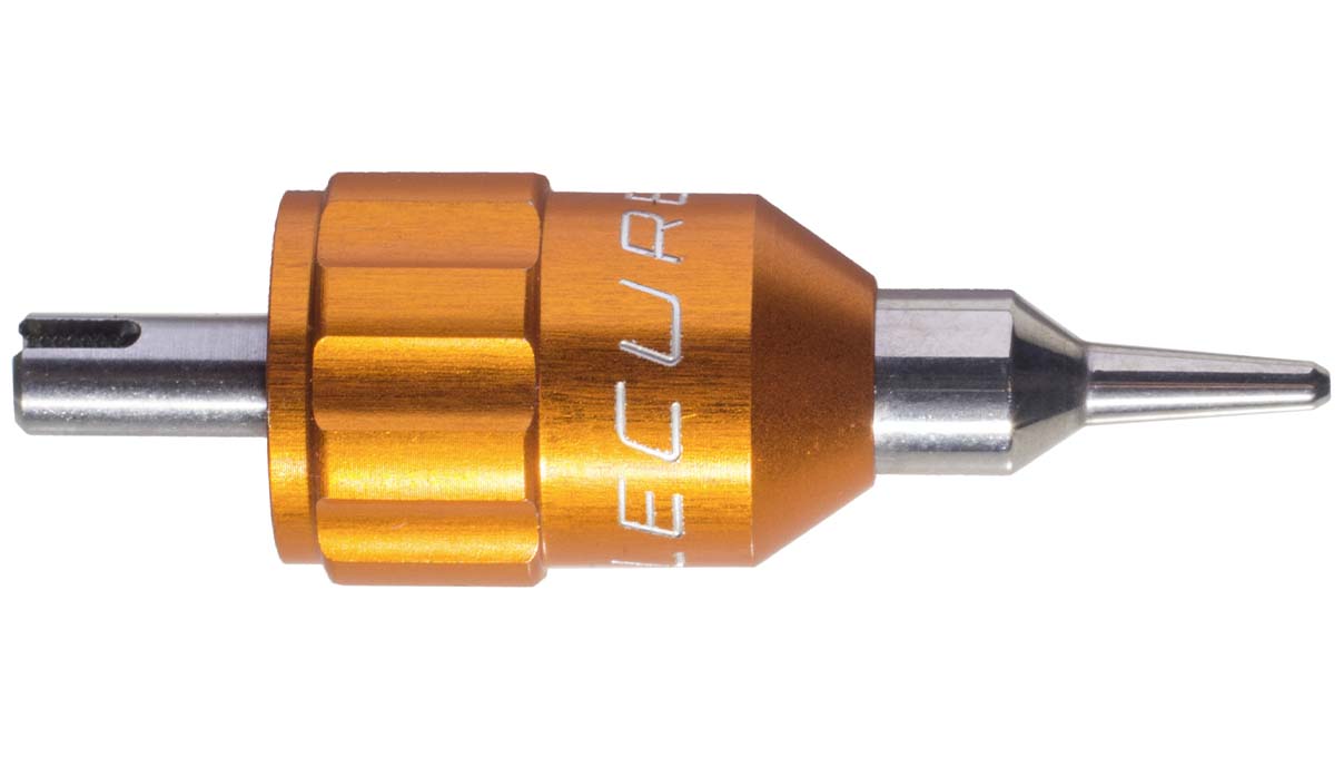 Lecureux Schraubendreherkopf Screw-On, Ø 0,7 mm, orange, mit Klingenhalter