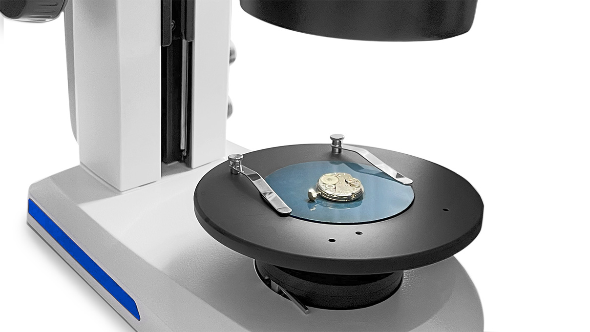 Zeiss Kugeltisch +/-30°, drehbar, Ø 158 mm, inkl. Ø 84 mm Haftbelagplatte und Tischfedern für Zeiss Tischstative
