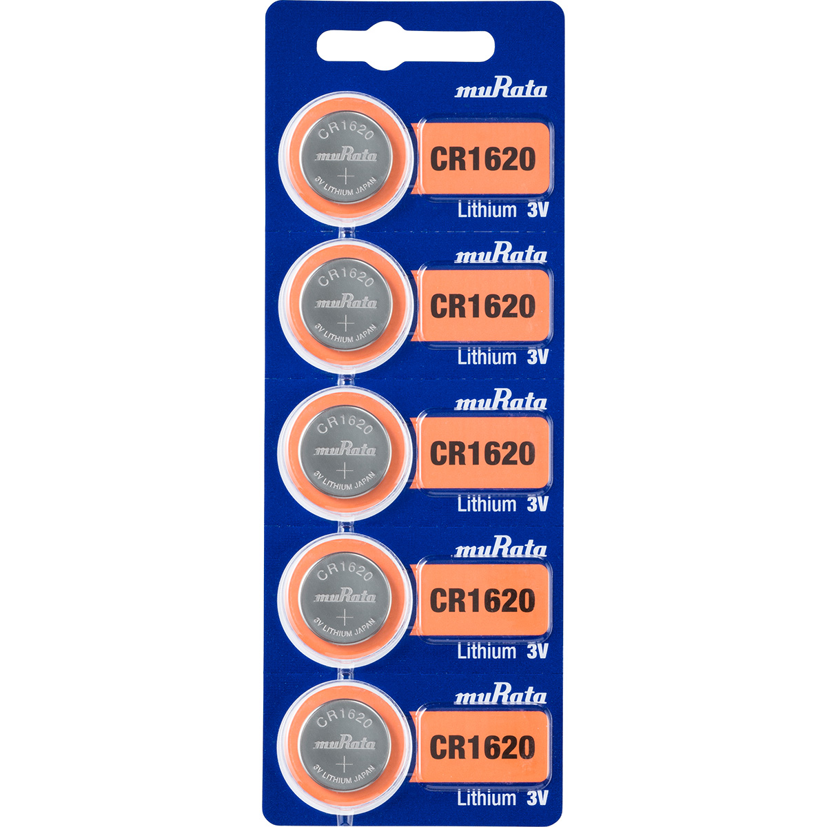 Murata Lithium Batterie CR 1620 in Stripverpackung