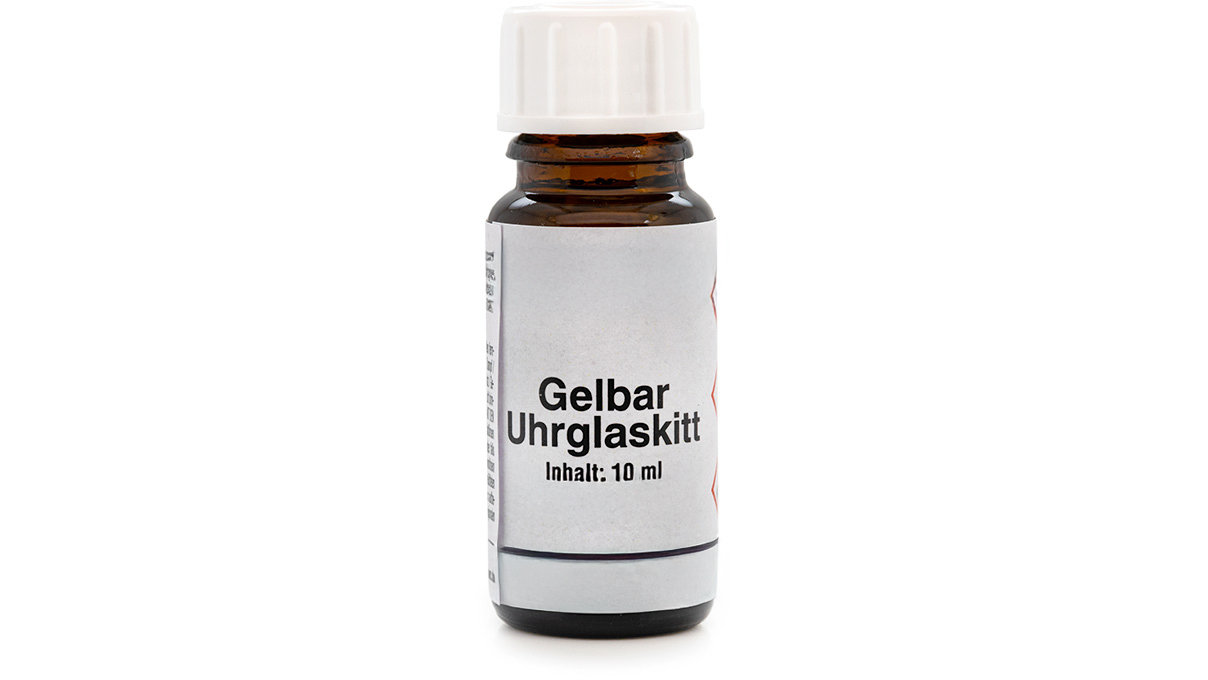 Gelbar Uhrglaskitt, 10 ml