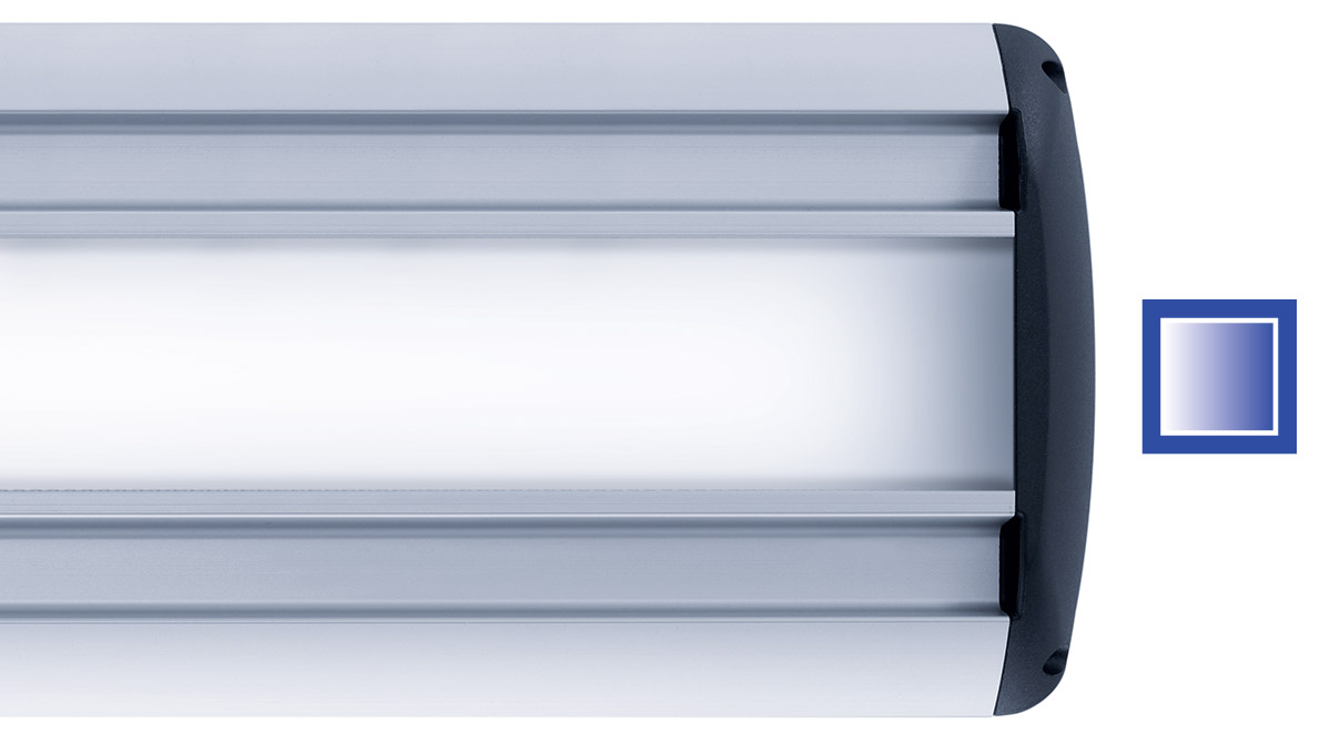 Waldmann Taneo TND 2100 Leuchte, 5000 K, Blende opal weiß, langes Gestänge
