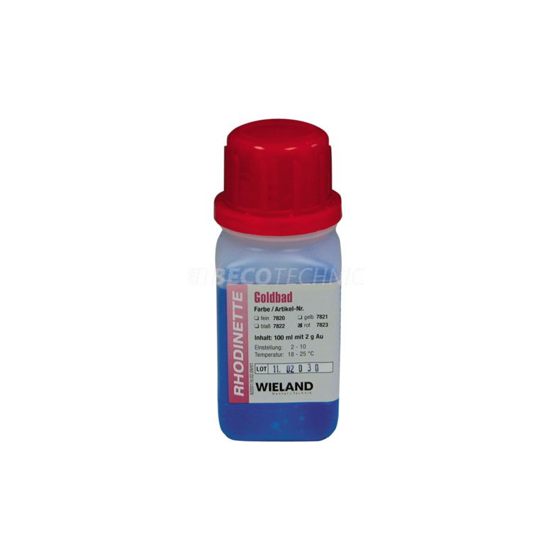 Rhodinette Rotgoldbad 100 ml inklusive 20 g Au/l
