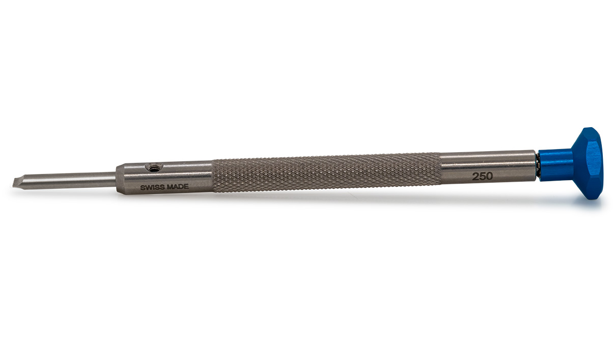 Ergo Schraubendreher, Schlitz (T), 2,5 mm, Dunkelblau, Edelstahl