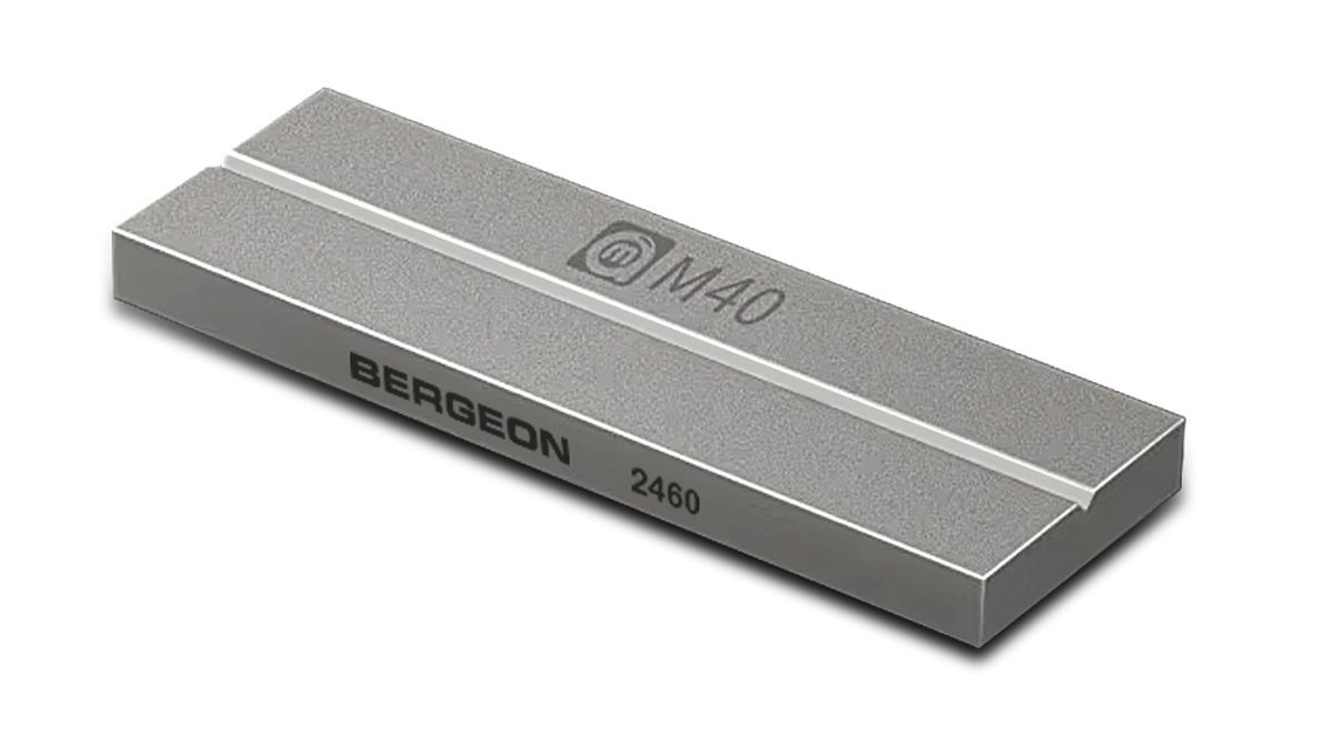 Bergeon 2460 Schleifstein für Pinzettenspitzen, 6 x 75 x 25 mm