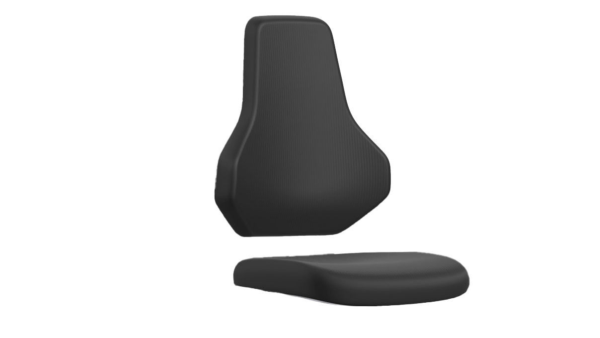 Bimos Polsterelement Supertec für Arbeitsstuhl Texon, schwarz