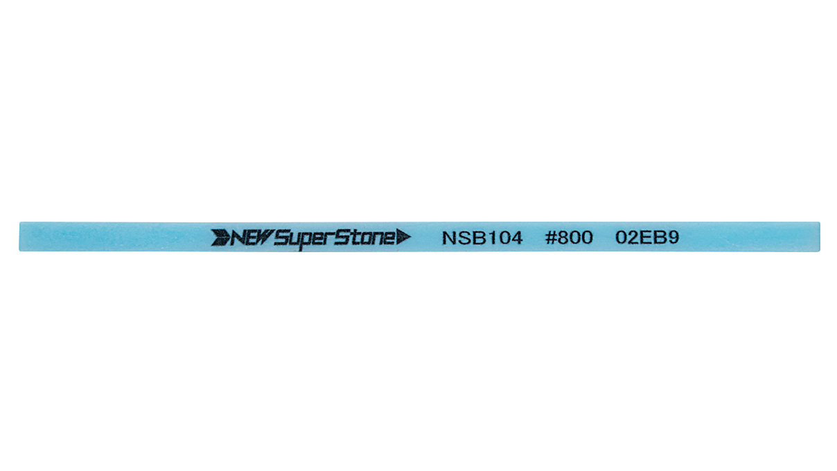 Keramikfaserfeile, flach, Korn 800, 1 x 4 x 100 mm, blau