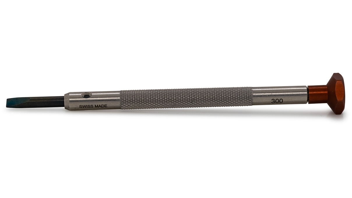 Ergo Schraubendreher, Schlitz (V), 3 mm, Braun, Edelstahl