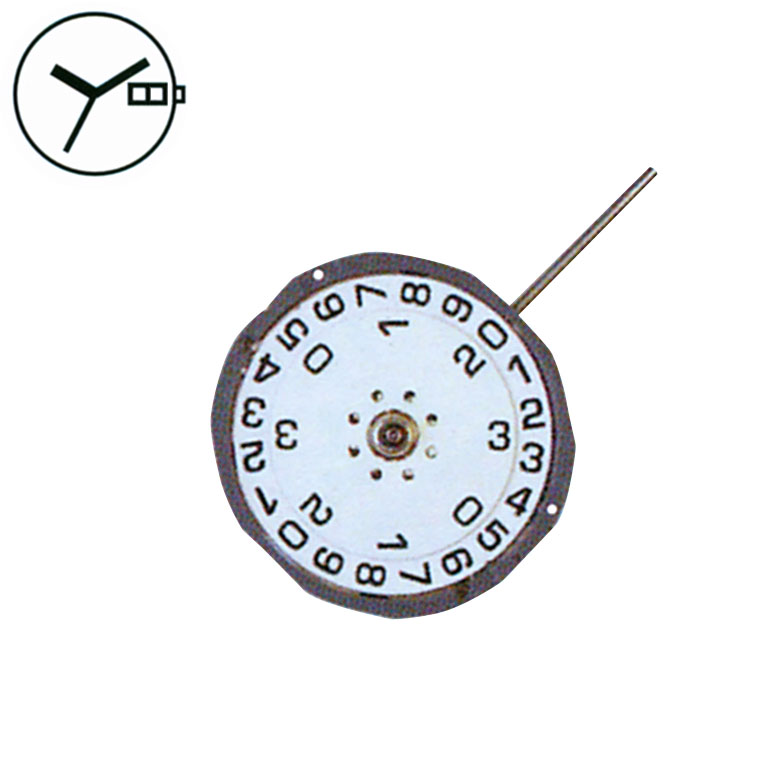 AU-Werk Miyota 1L50 6 3/4 x 8''' DATE3 SC BIG DATE Quarz (364 | SR621SW)