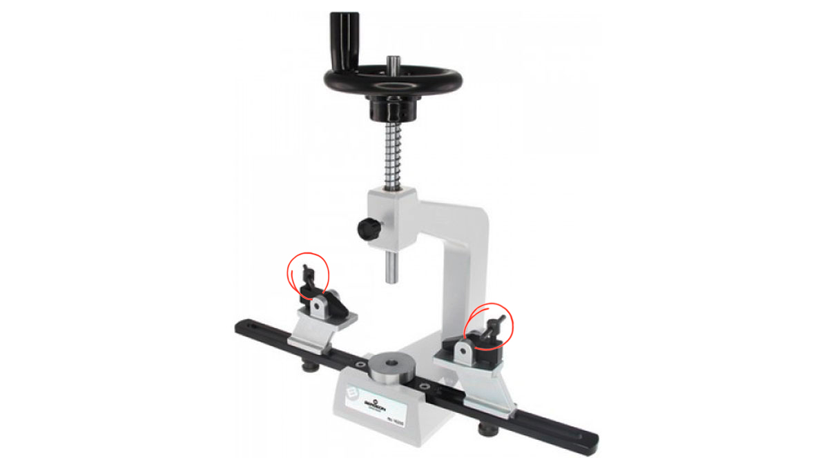 Bergeon 84316 Ersatz-Spannklauen (Knebelschrauben), M5 x 25, 2 Stück für Presstock Bergeon 16200