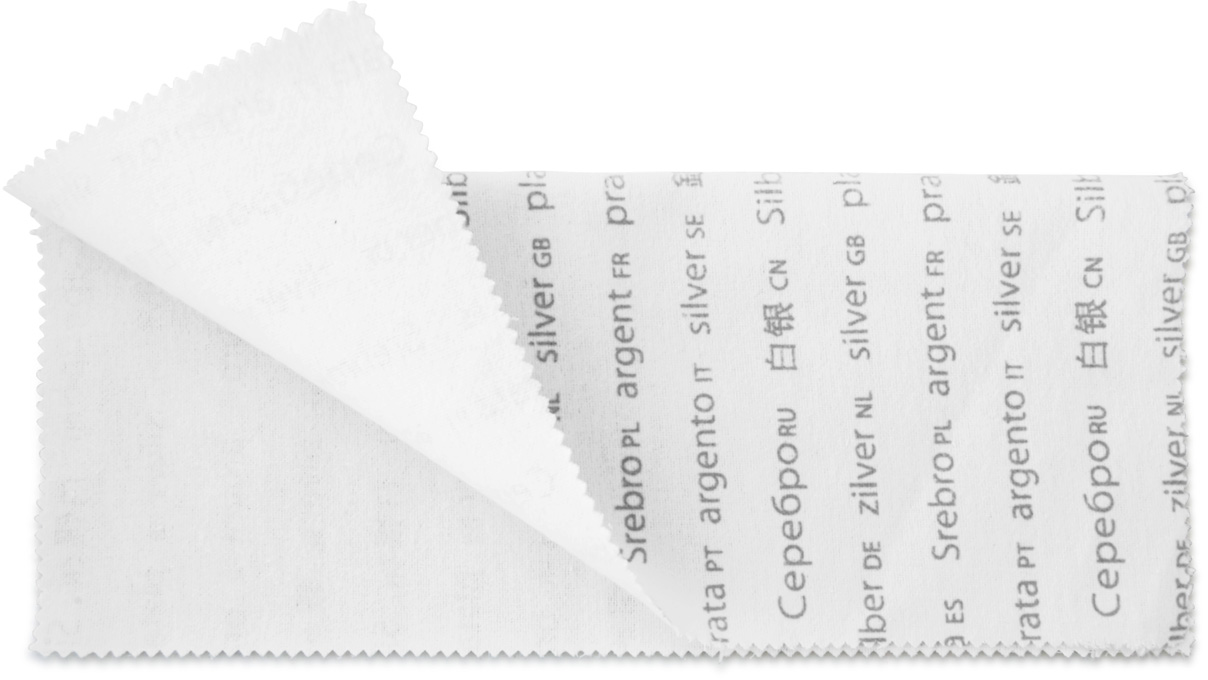 Heli Silberputztuch, 30 x 24 cm, Baumwolle, imprägniert