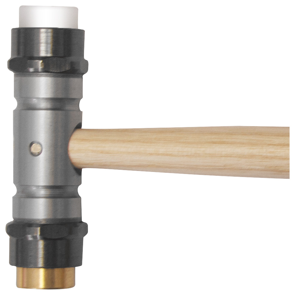 Bergeon 30417 Bi-Material Uhrmacherhammer mit Kunststoff- und Messingspitze