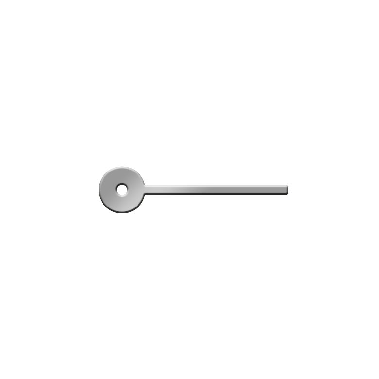 Sekundenzeiger Nickel Loch 0,2 mm Länge 3,00 mm