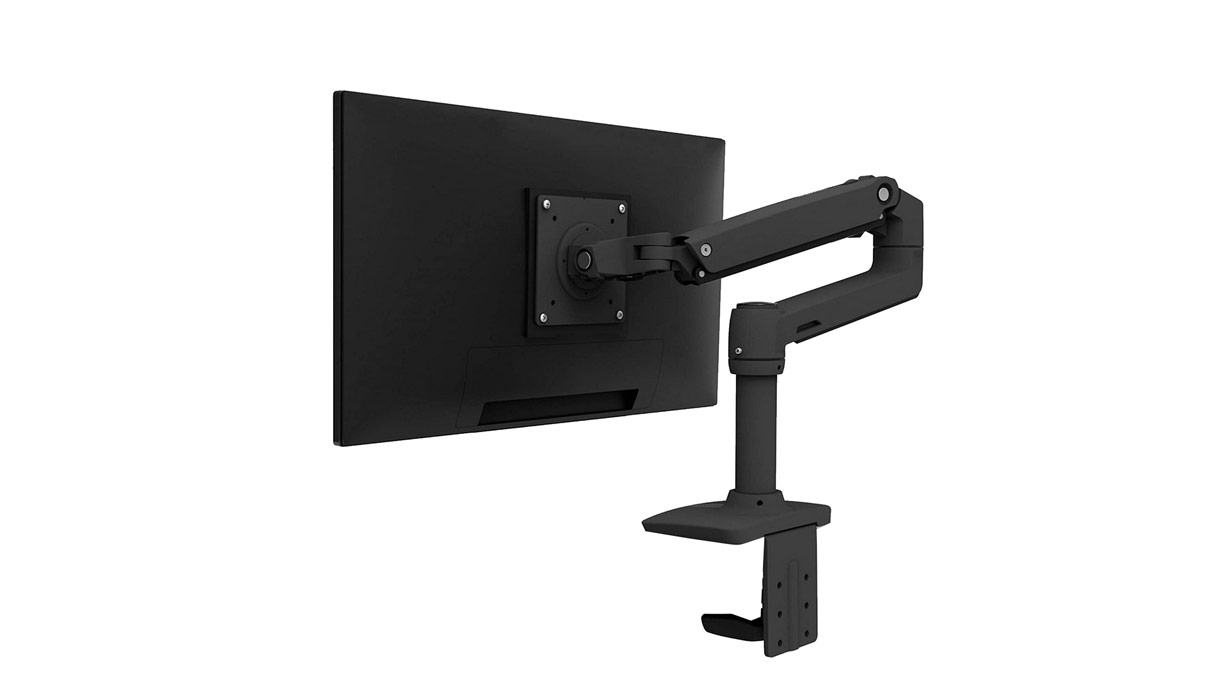 Tischhalterung für Monitore bis 34" (86 cm) höhenverstellbar, neigbar, schwenkbar, rotierbar, schwarz,
Sonderausstattung für Ergolift Evolution, VESA 75 x75
