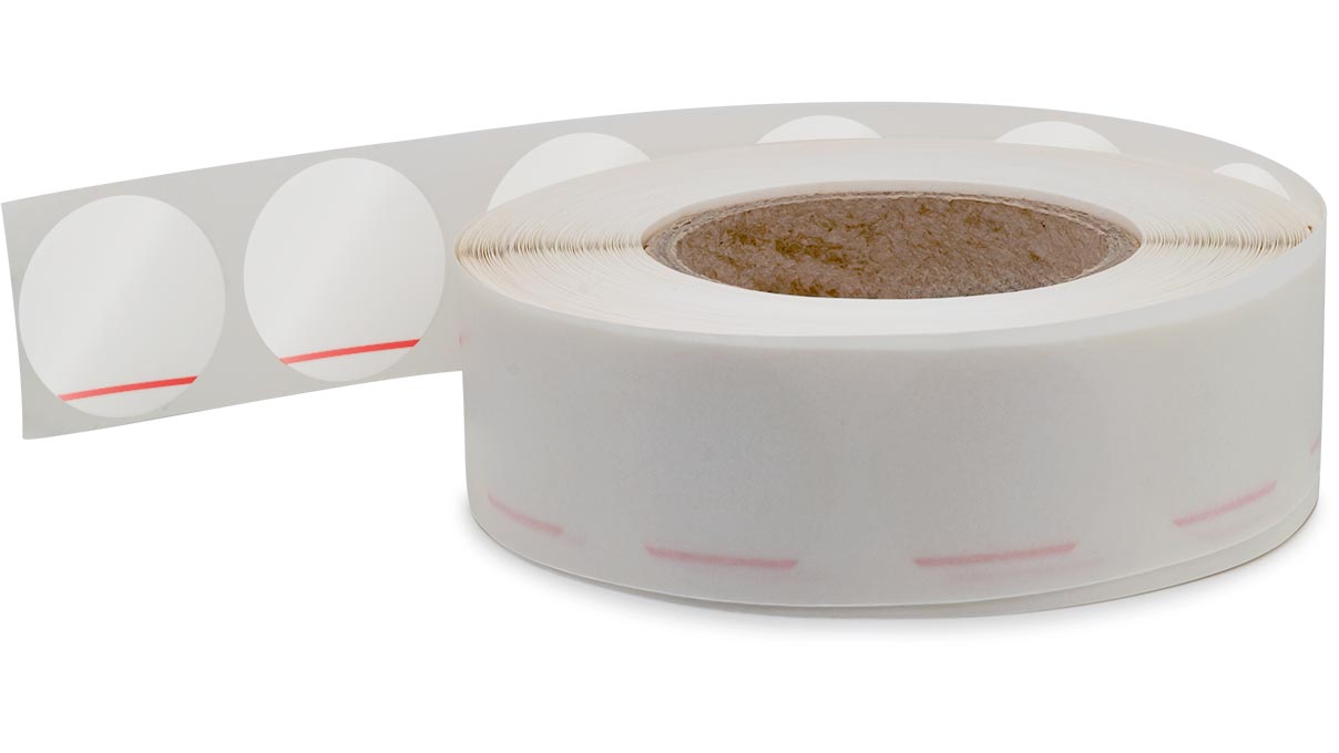 Watch Sticker, selbstklebend, Ø 38 mm, Rolle mit 1000 Stück