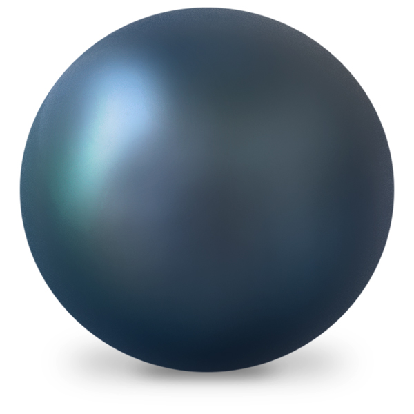 Frischwasser-Zuchtperle, 4/4, schwarz, Ø 5,5 - 6 mm, angebohrt