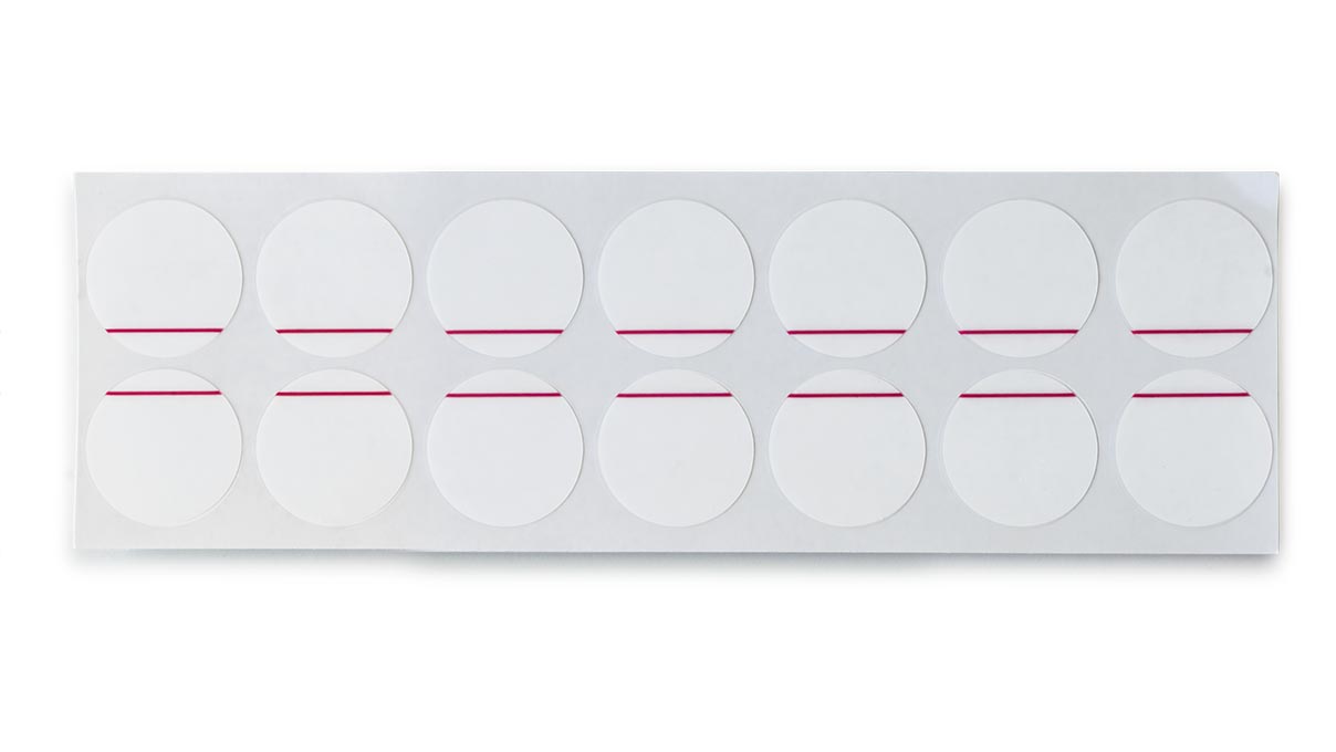 Watch Sticker, statisch haftend, Ø 35 mm, 14 Stück