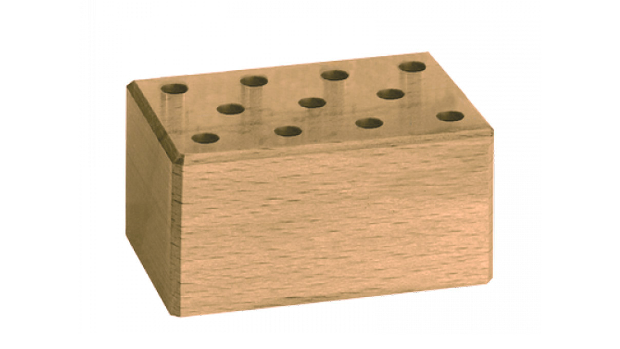 Bergeon 6675-S Holzsockel für Gold-Probierstifte