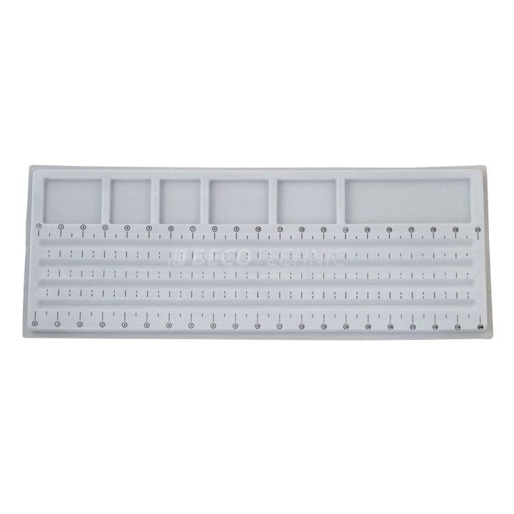 Perlsortierbrett LUXUS feine Velour-Ausführung  21 x 54 cm